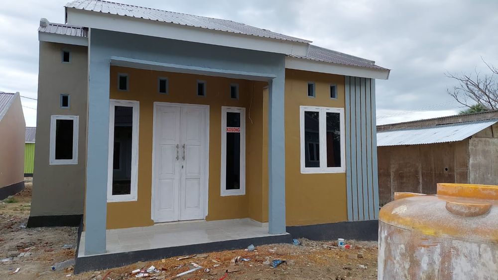 foto tampak rumah tipe 36 / BLOK B Nomor 5 perumahan Griya Hutuo Permai