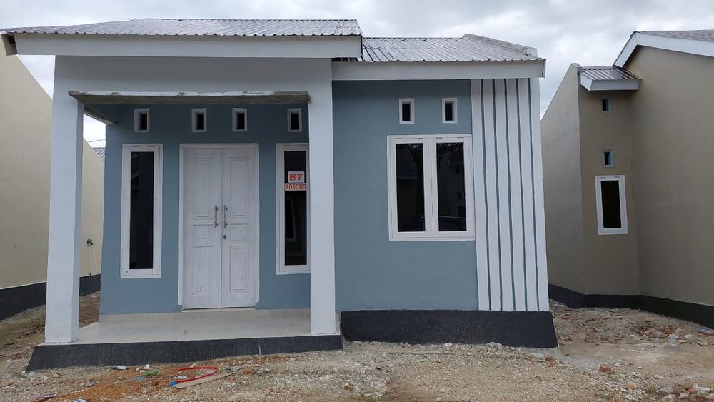 foto tampak rumah tipe 36 / BLOK B Nomor 7 perumahan Griya Hutuo Permai