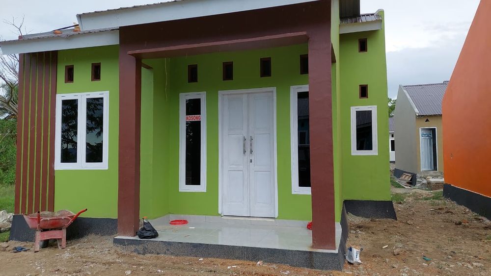 foto tampak rumah tipe 36 / BLOK A Nomor 4 perumahan Griya Hutuo Permai