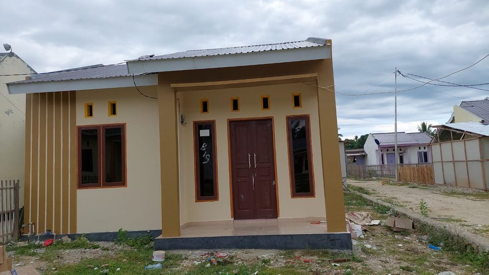 foto tampak rumah tipe 36 / BLOK B Nomor 19 perumahan Griya Hutuo Permai
