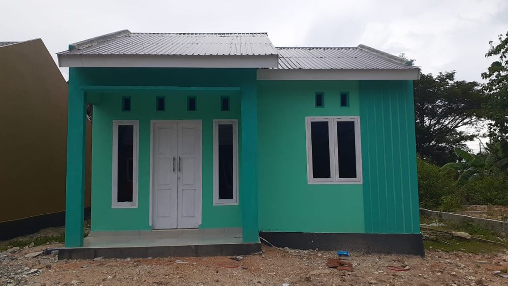foto tampak rumah tipe 36 / BLOK A 3 perumahan Griya Hutuo Permai