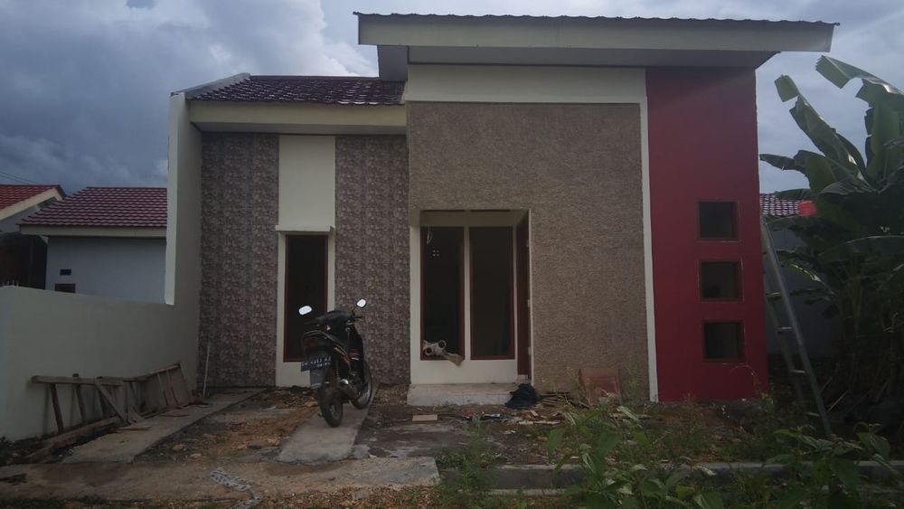 foto tampak rumah tipe 54 perumahan Graha Rezkita Bone