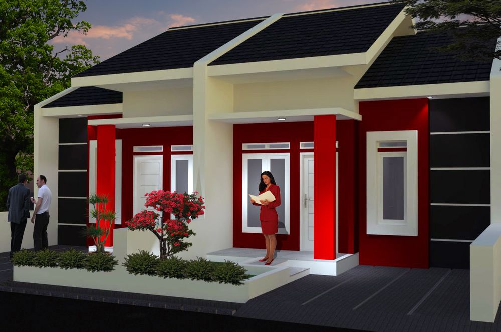 foto tampak rumah tipe 36 perumahan PESONA SUKAMANAH INDAH