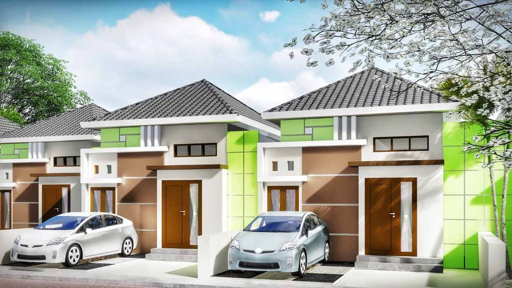 foto tampak rumah tipe 36 perumahan MESA VILLAGE