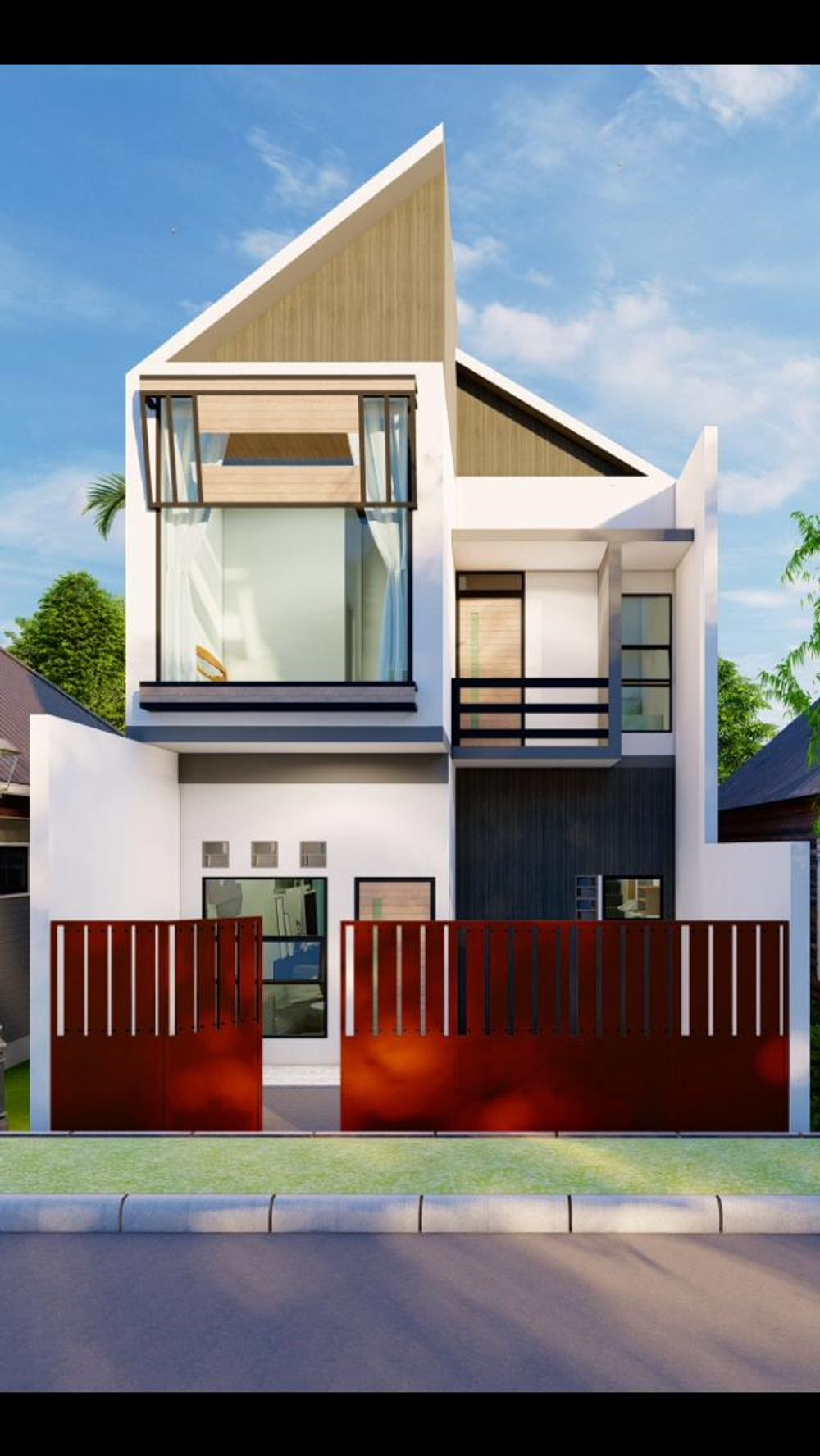 foto tampak rumah tipe 90 perumahan MESA VILLAGE