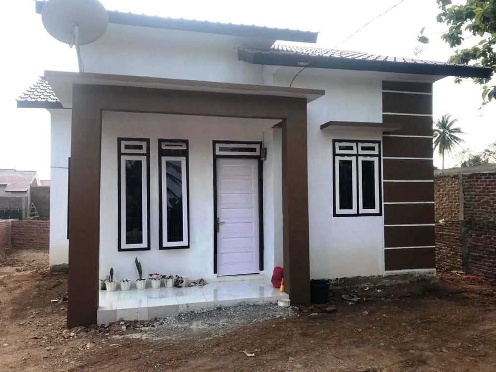 foto tampak rumah tipe 36/120 perumahan ARQ Griya Indah