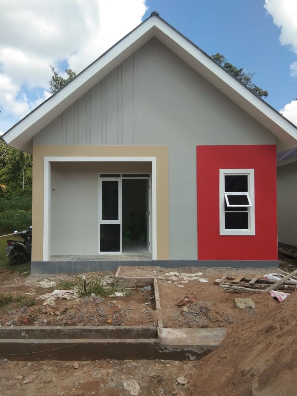 foto tampak rumah tipe 36 perumahan PAL MASS RESIDENCE
