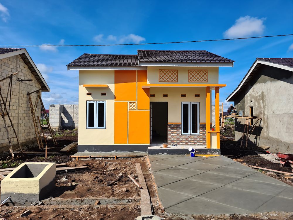 foto tampak rumah tipe 36 subsidi perumahan CASADOVA INDAH PERMAI TAHAP V