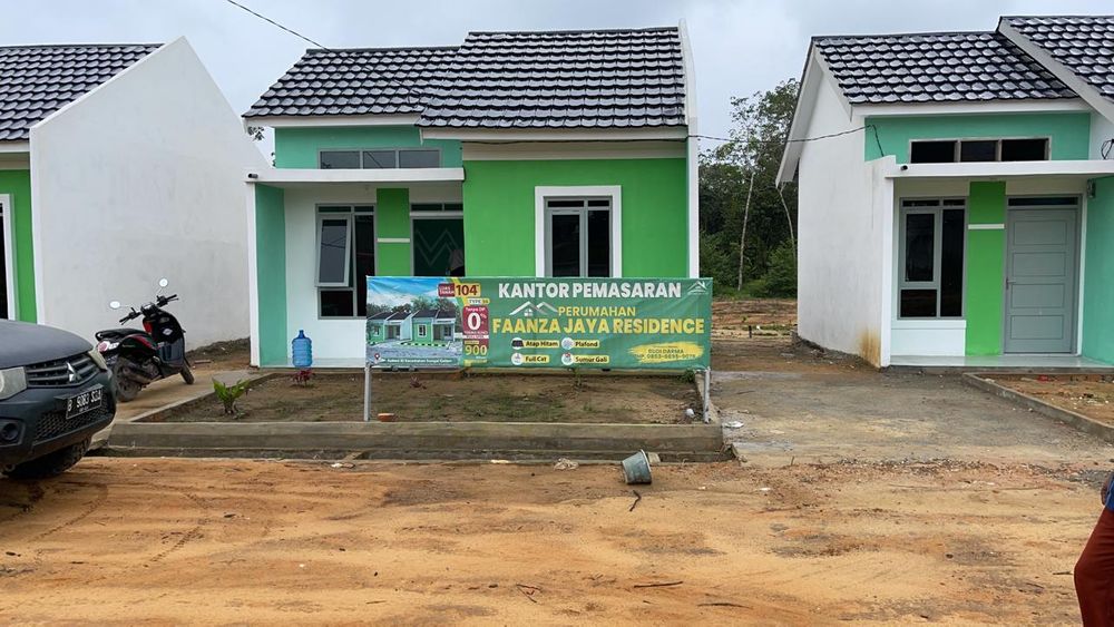 foto tampak rumah tipe 36/104 perumahan FAANZA JAYA RESIDENCE 1