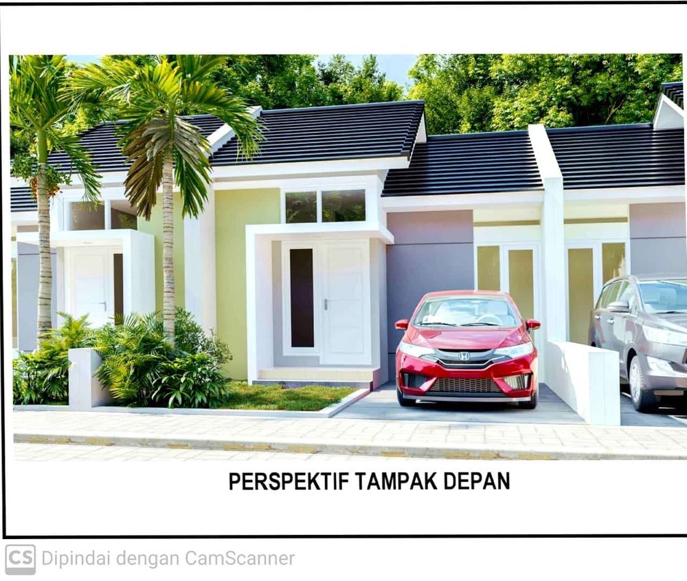 foto tampak rumah tipe 27/60 perumahan Permata Duren Residence