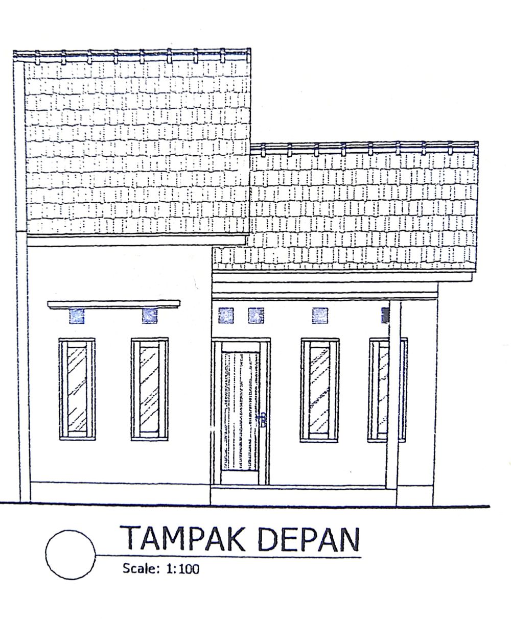 foto tampak rumah tipe 30/80M2 perumahan TAMAN ASRI 2