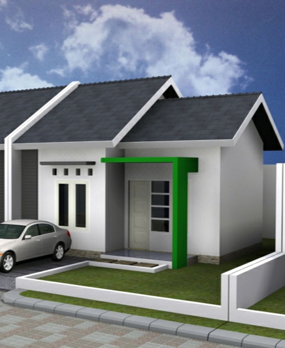 foto tampak rumah tipe 36 perumahan Liland Dynamine Restat