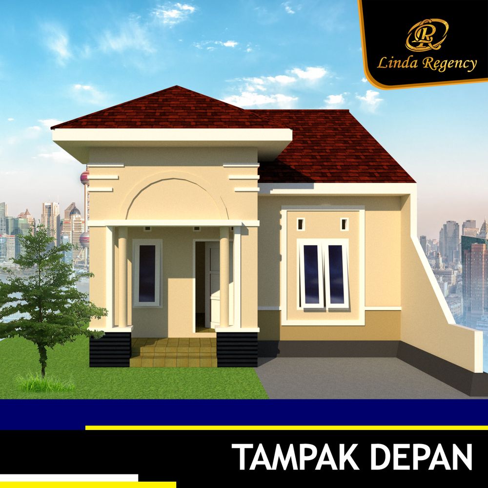 foto tampak rumah tipe 36 FLPP perumahan LINDA REGENCY 9
