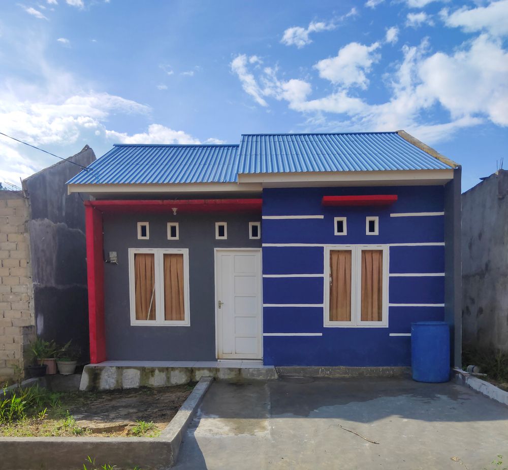 foto tampak rumah tipe 36 perumahan PESONA BANDARA BARU