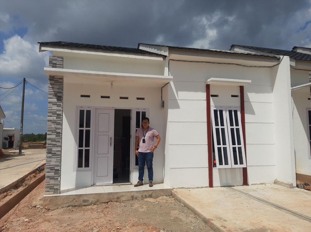 foto tampak rumah tipe 36 perumahan KEDATON TENTREM