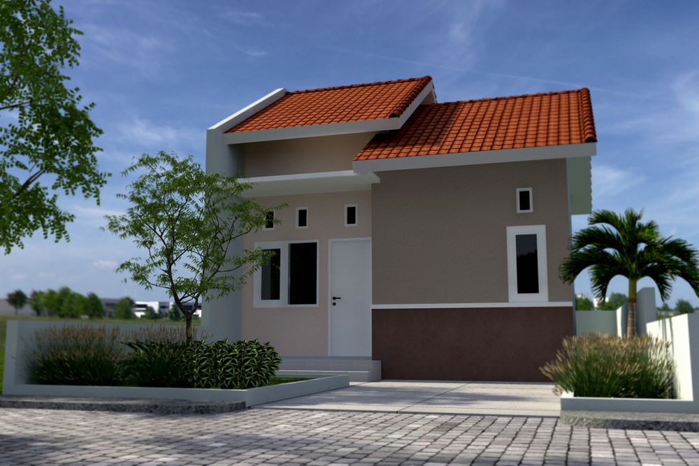 foto tampak rumah tipe 24 perumahan Graha HM.Hasan