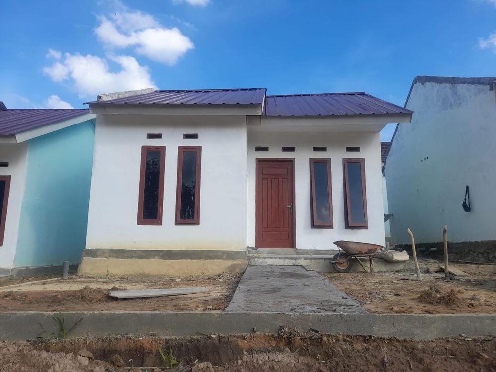 foto tampak rumah tipe 36 perumahan Grand Alam Permai Recident