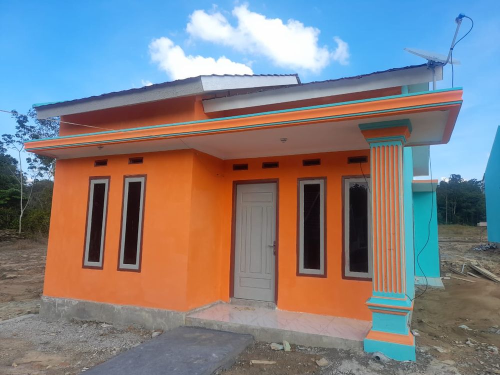 foto tampak rumah tipe 45 perumahan Grand Alam Permai Recident