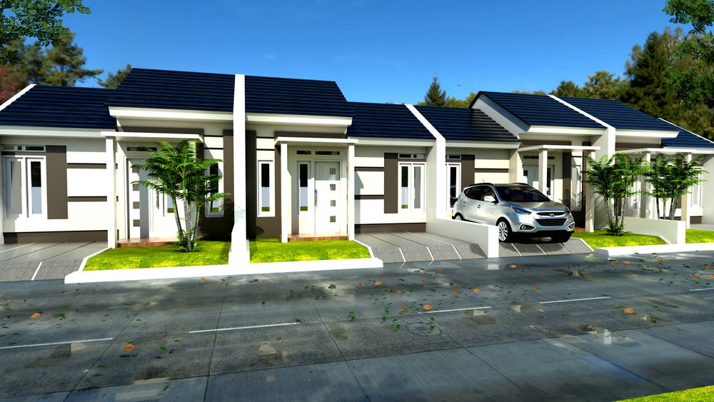 foto tampak rumah tipe Komersil 42/60m2 perumahan Grand Royal Simo Park