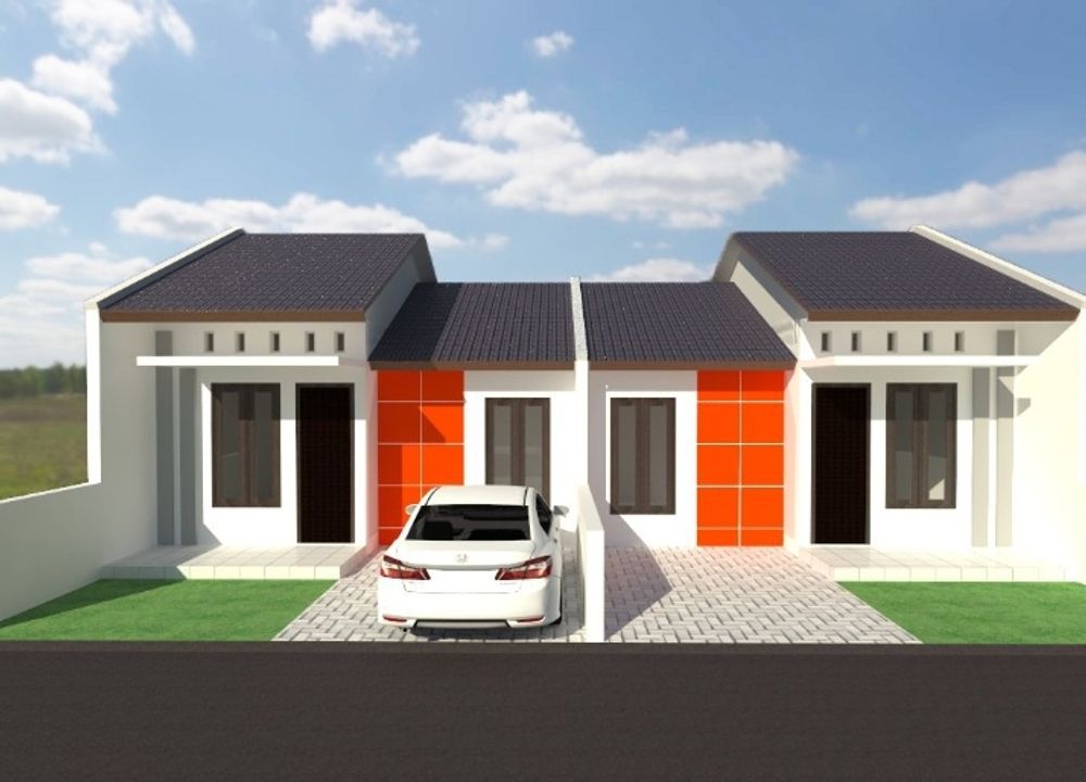 foto tampak rumah tipe 30/60 perumahan Bumiayu Residence