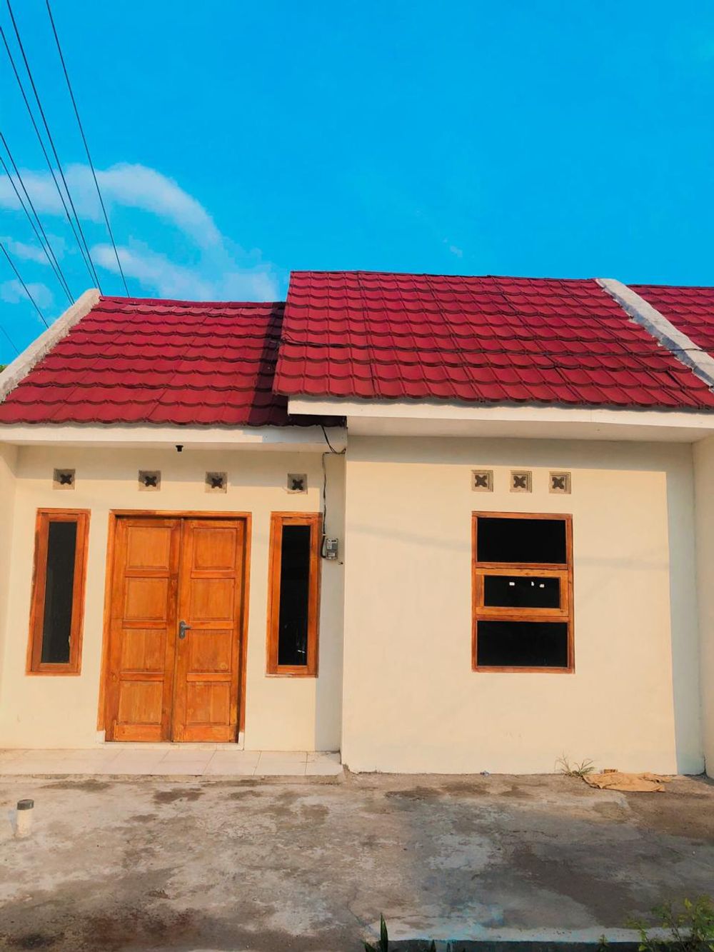 foto tampak rumah tipe 32/62 perumahan GRIYA SYARIAH