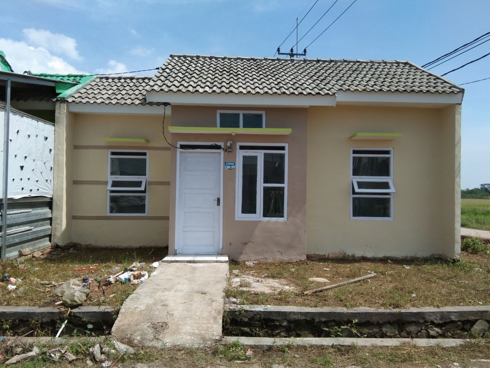 foto tampak rumah tipe 27/60 perumahan Trusmiland Klayan 1