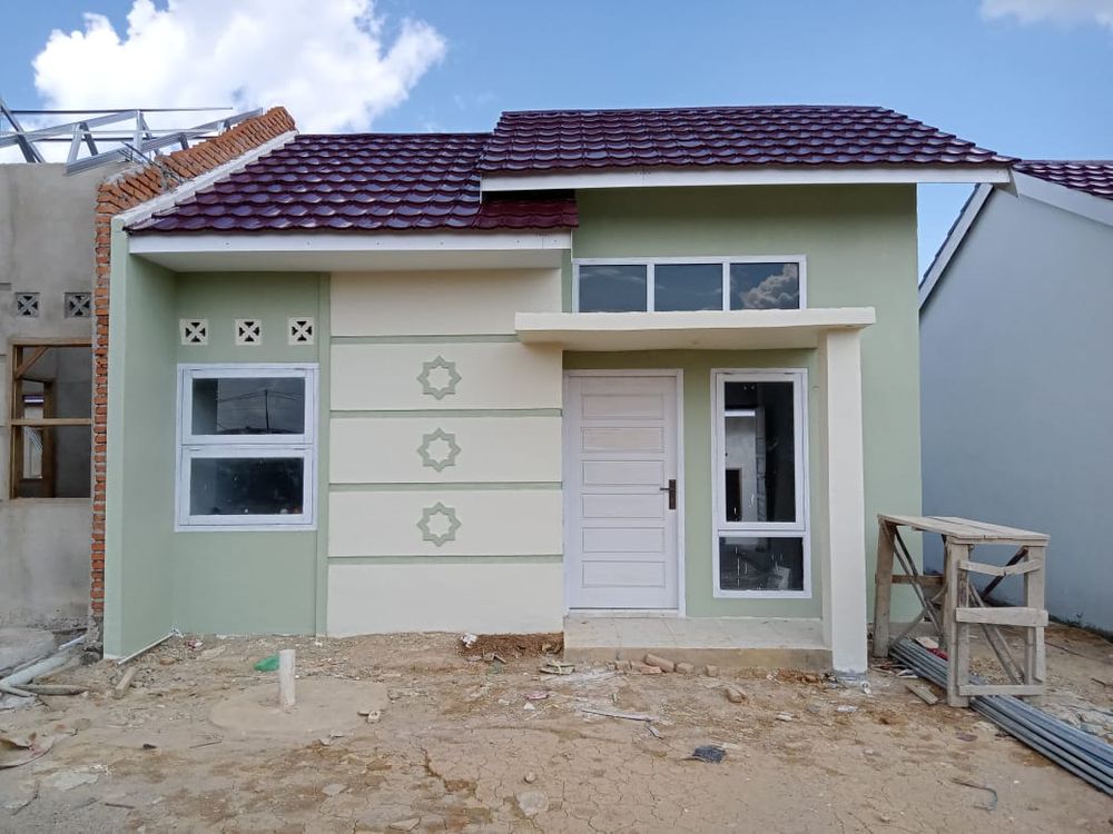 foto tampak rumah tipe 36 perumahan AZIZIYAH RESIDENCE