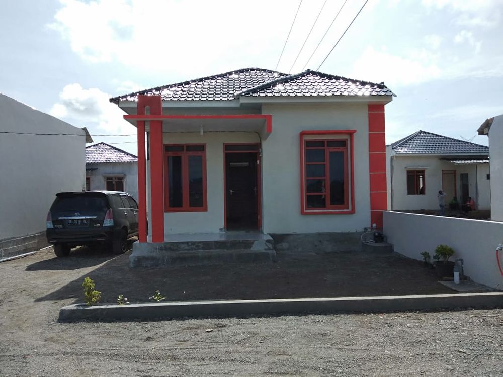 foto tampak rumah tipe 36/150 perumahan Griya Sanggamara