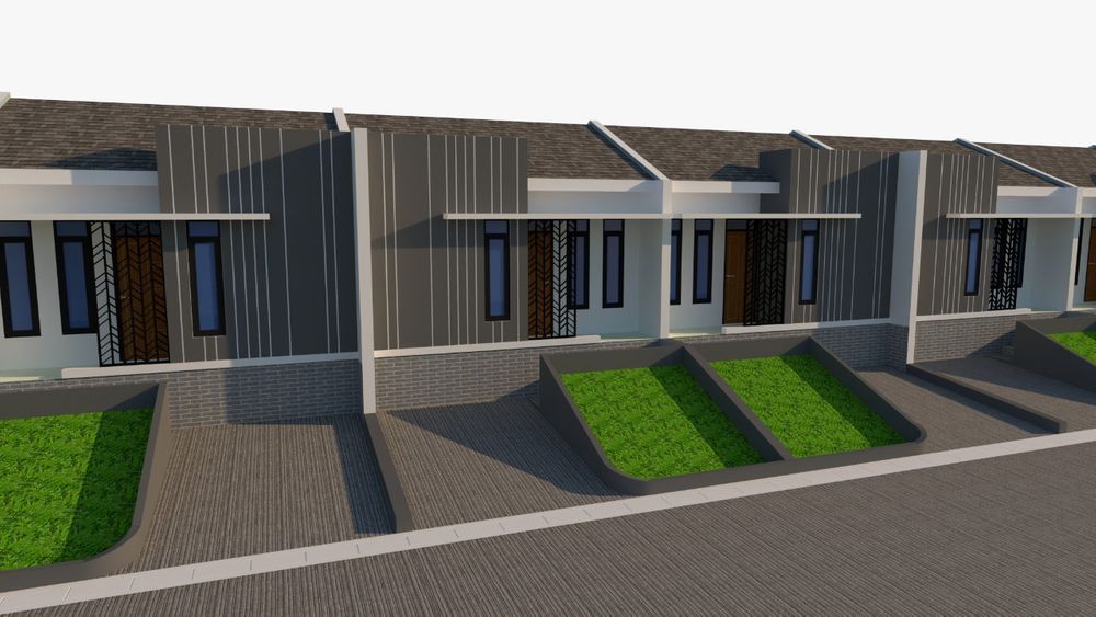 foto tampak rumah tipe Blok B1 D Komersil perumahan BUKIT NIVASA LANTANA