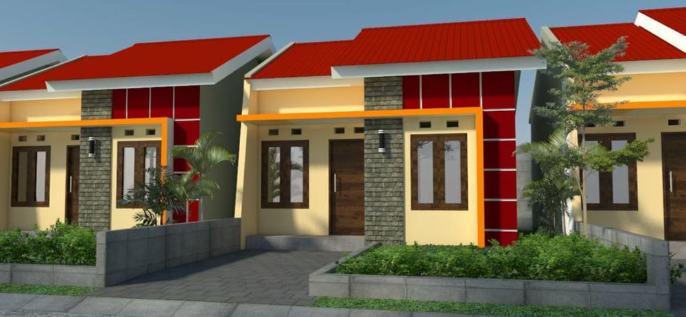 foto tampak rumah tipe 36 M2 perumahan RAFA RESIDENCE