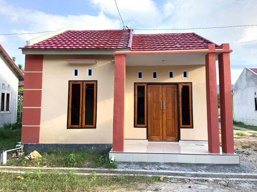 foto tampak rumah tipe 36 perumahan Perum Griya Nindi Permai III