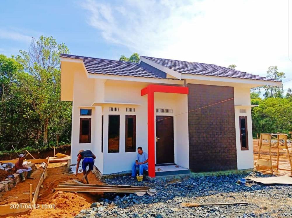 foto tampak rumah tipe 36/126 perumahan GRIYA SENTRAL PURNAWIRA