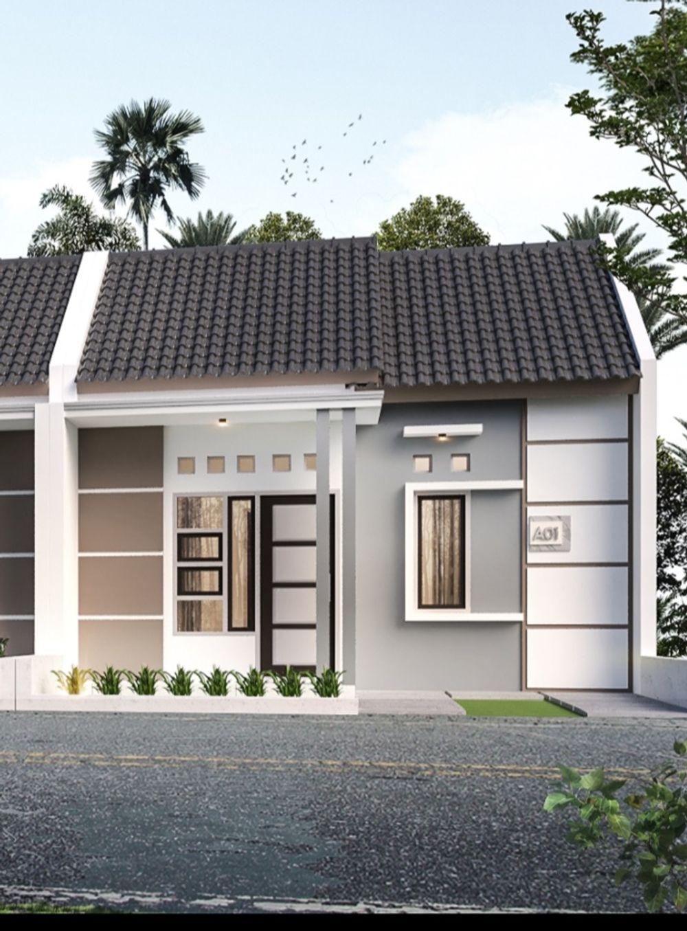 foto tampak rumah tipe 32 perumahan GRIYA ANDALAN TANDJOENG