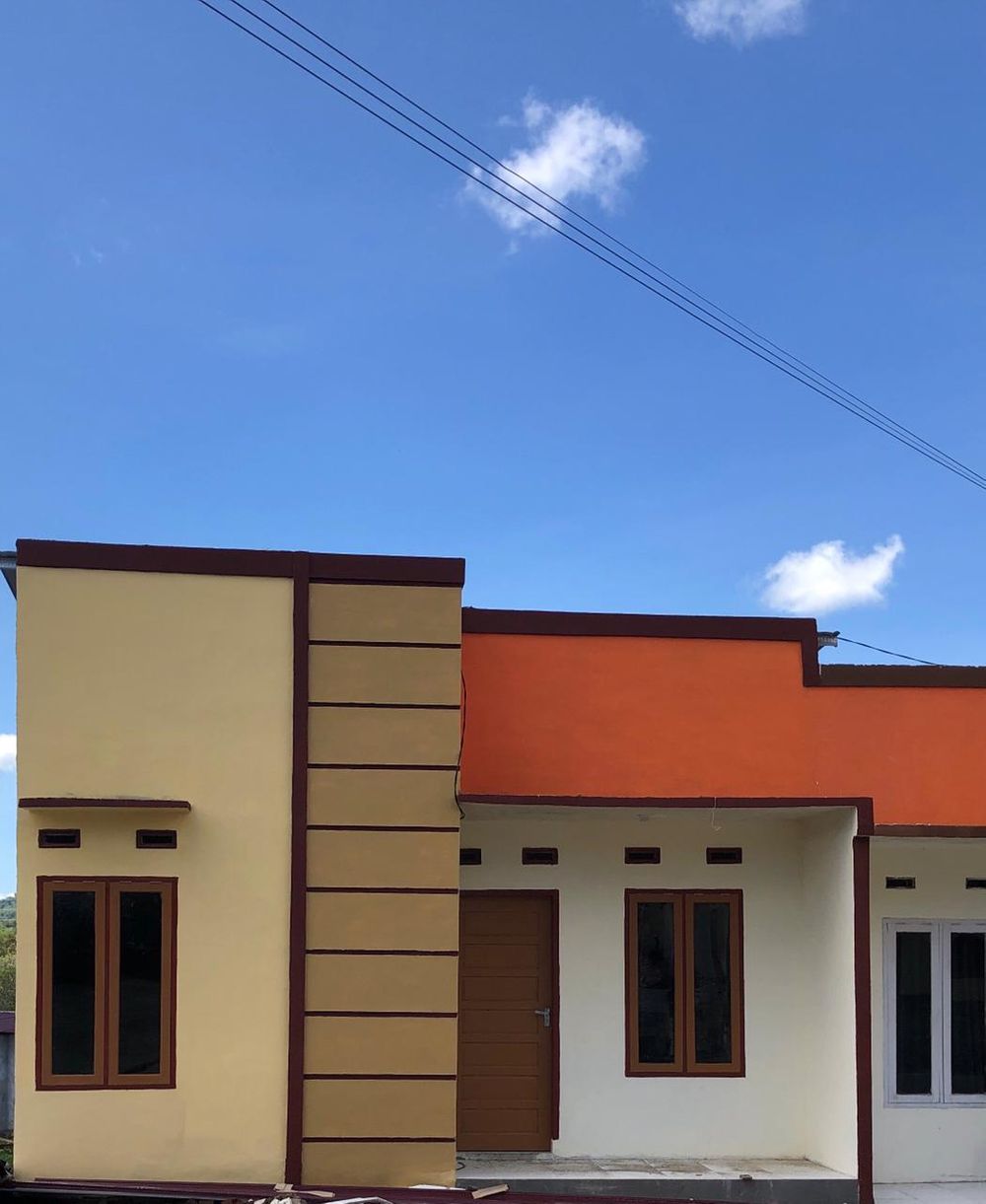 foto tampak rumah tipe 36/78 perumahan Griya permata sari Galung maloang 2