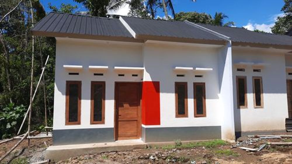 foto tampak rumah tipe 36/72 perumahan  PESONA BALLA MAMUJU