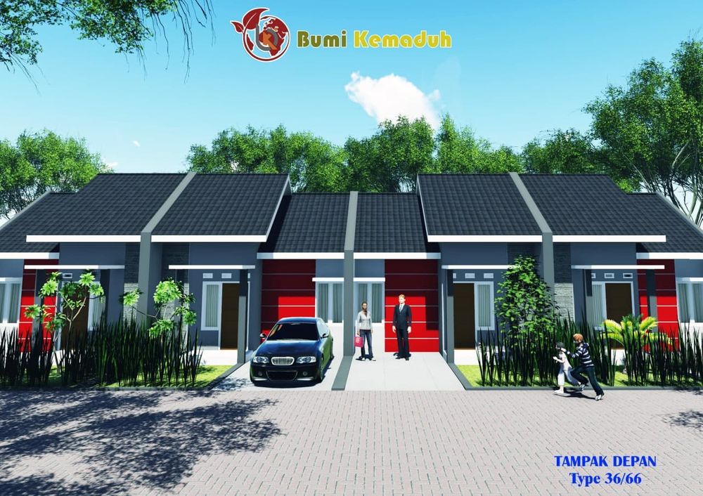 foto tampak rumah tipe 36 perumahan BUMI KEMADUH