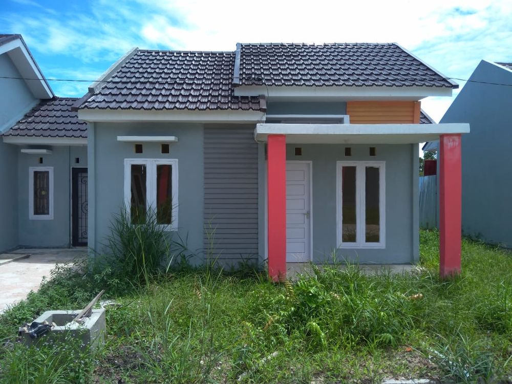 foto tampak rumah tipe 36 perumahan Green Tarai Regency