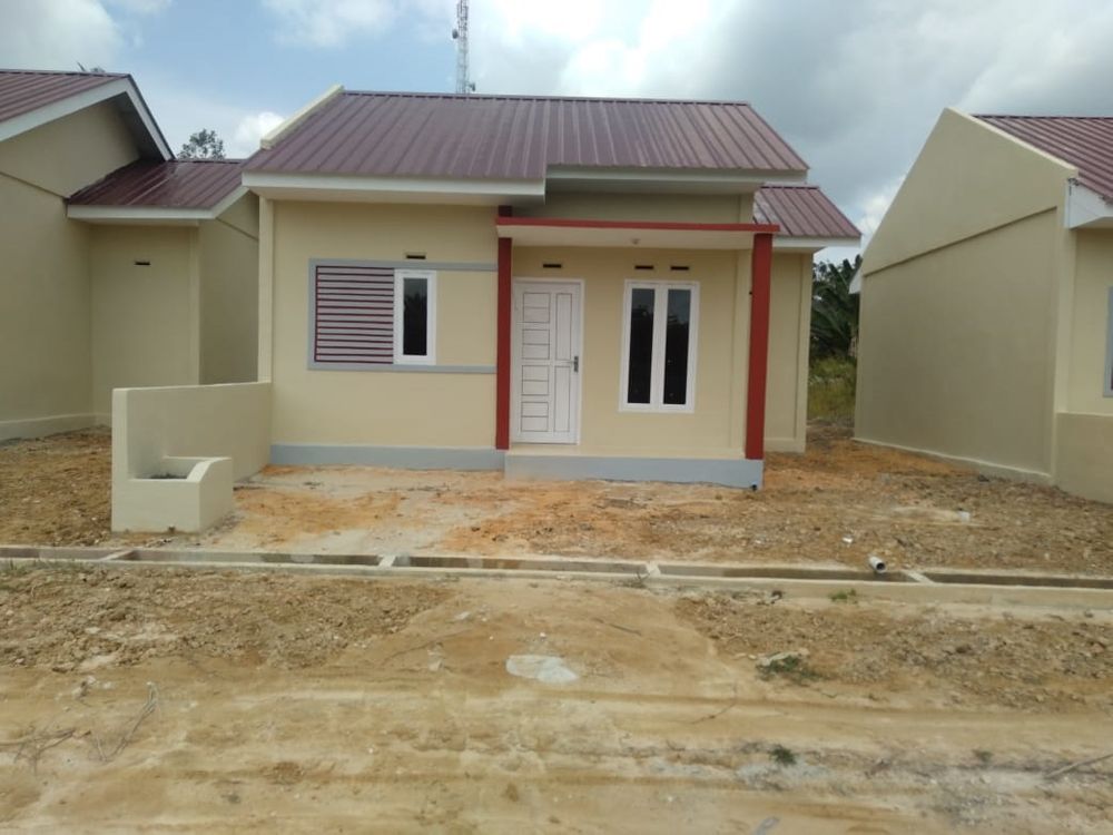 foto tampak rumah tipe 36/108 perumahan SIMPANG PANCING RESIDENCE