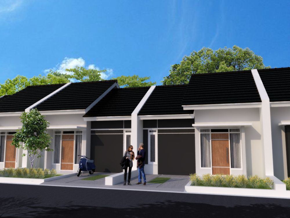 foto tampak rumah tipe 36/66 perumahan GRAHA TRESNA TAHAP 2