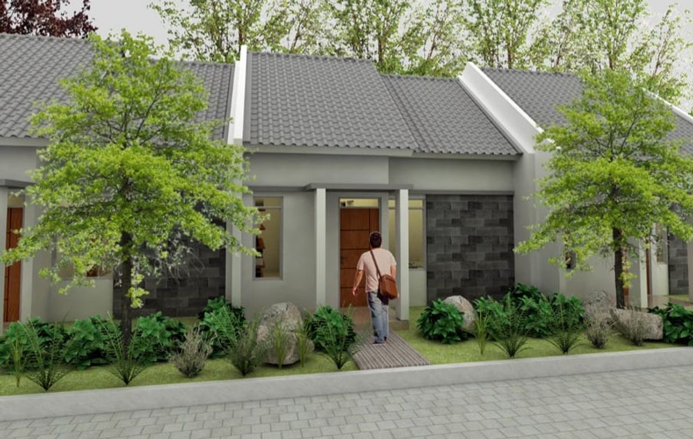 foto tampak rumah tipe 36 perumahan Griya prajekan asri