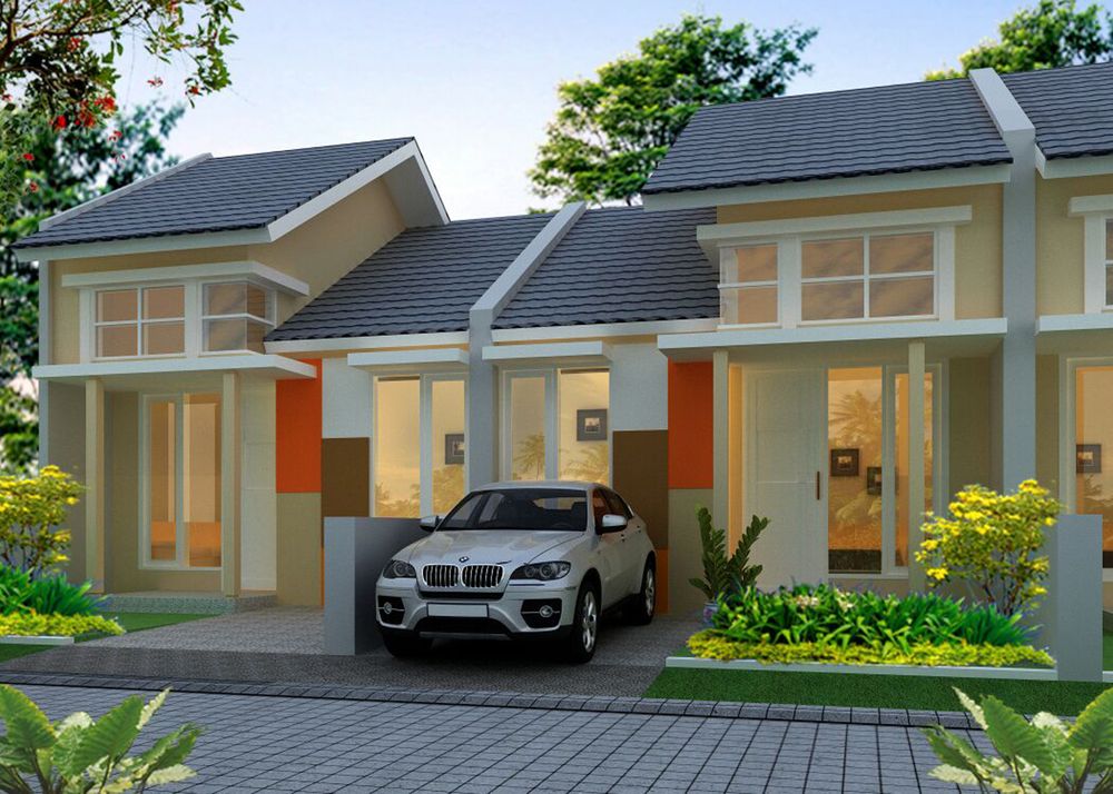 foto tampak rumah tipe 30 perumahan BEDUG VIEW