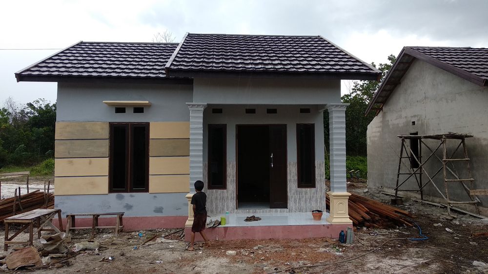 foto tampak rumah tipe 36 perumahan DANAU DARAT RESIDENCE