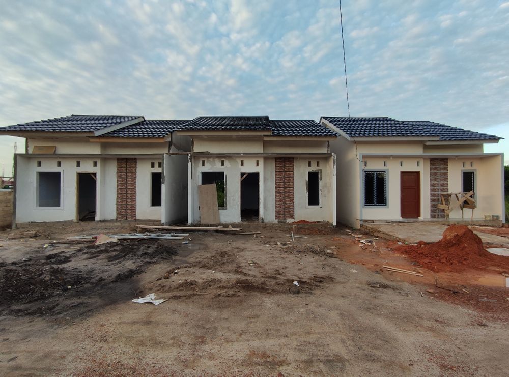 foto tampak rumah tipe 36 perumahan Mentari Residence