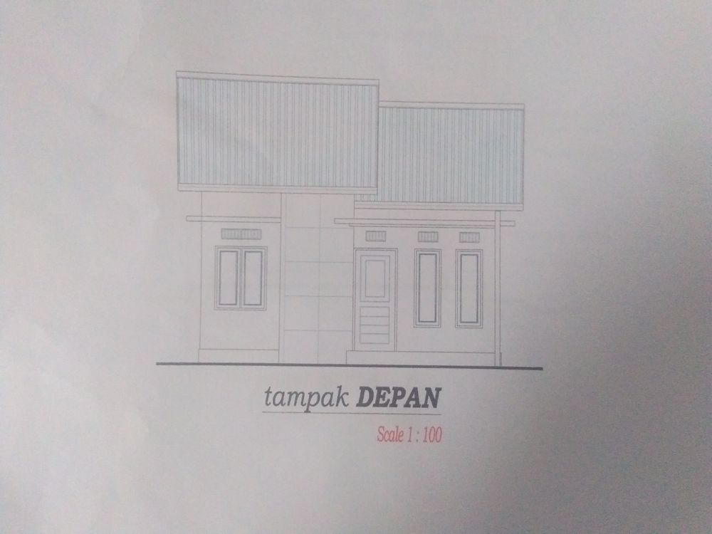 foto tampak rumah tipe 36 perumahan Citra Graha Kencana