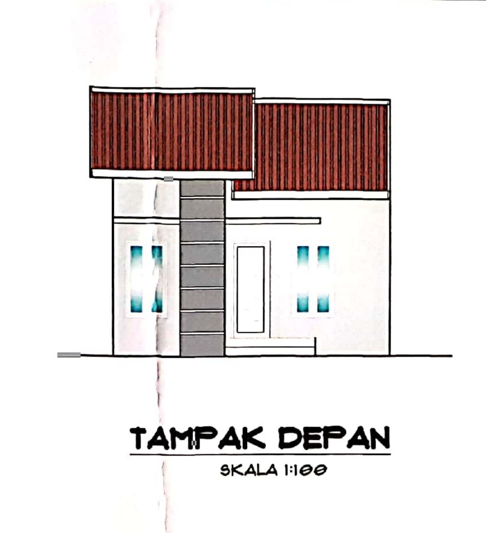 foto tampak rumah tipe 36 M2 perumahan BUKIT ARSILA RESIDENCE