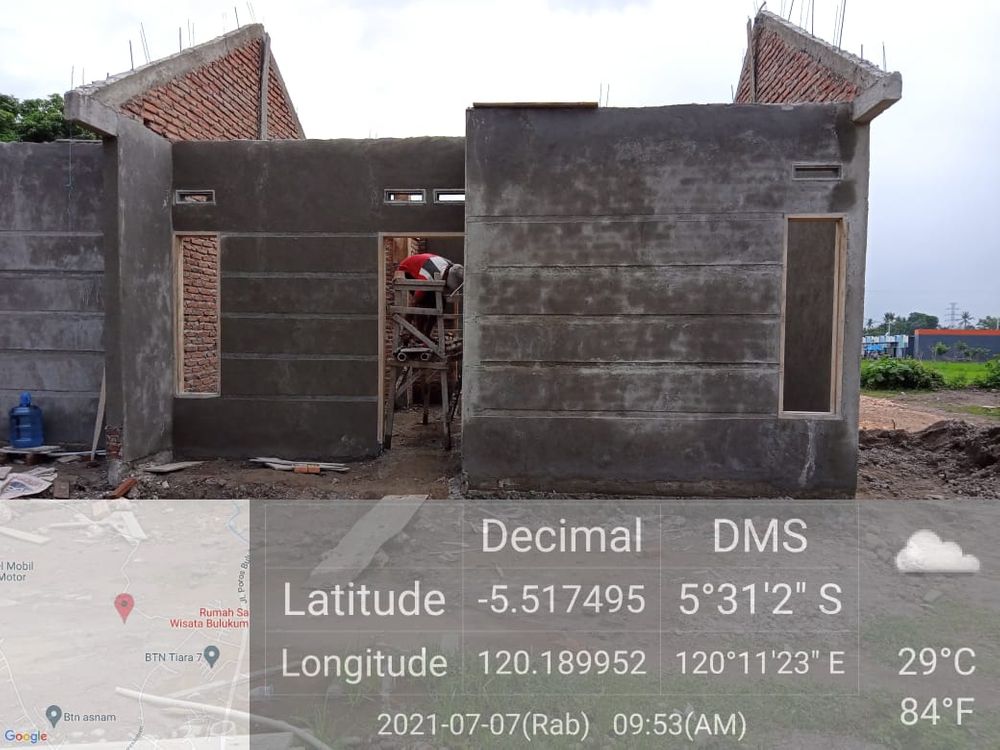 foto tampak rumah tipe 36 perumahan VILLA EMAS