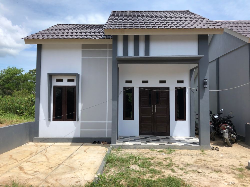 foto tampak rumah tipe PS 36 perumahan PALM SQUARE
