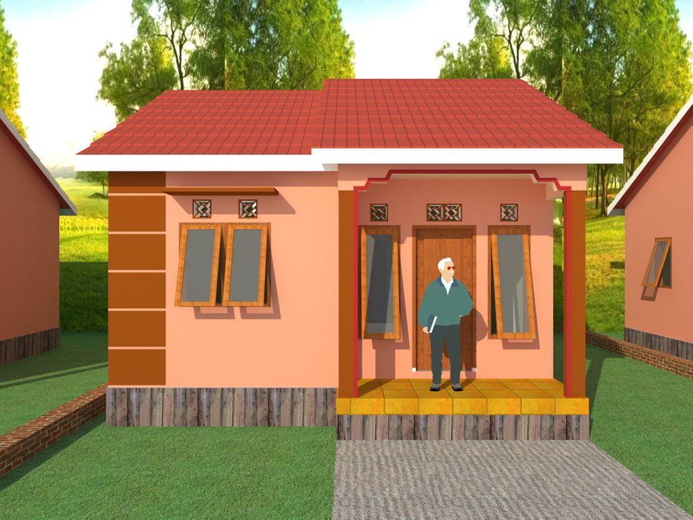 foto tampak rumah tipe 153 perumahan Mitra Raya