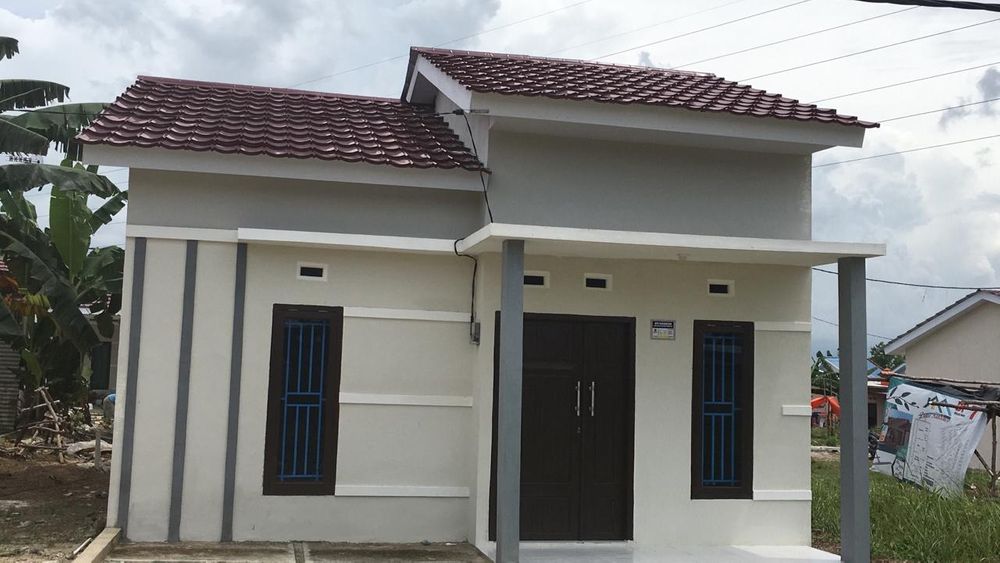 foto tampak rumah tipe 36 perumahan DELANO RESIDENCE