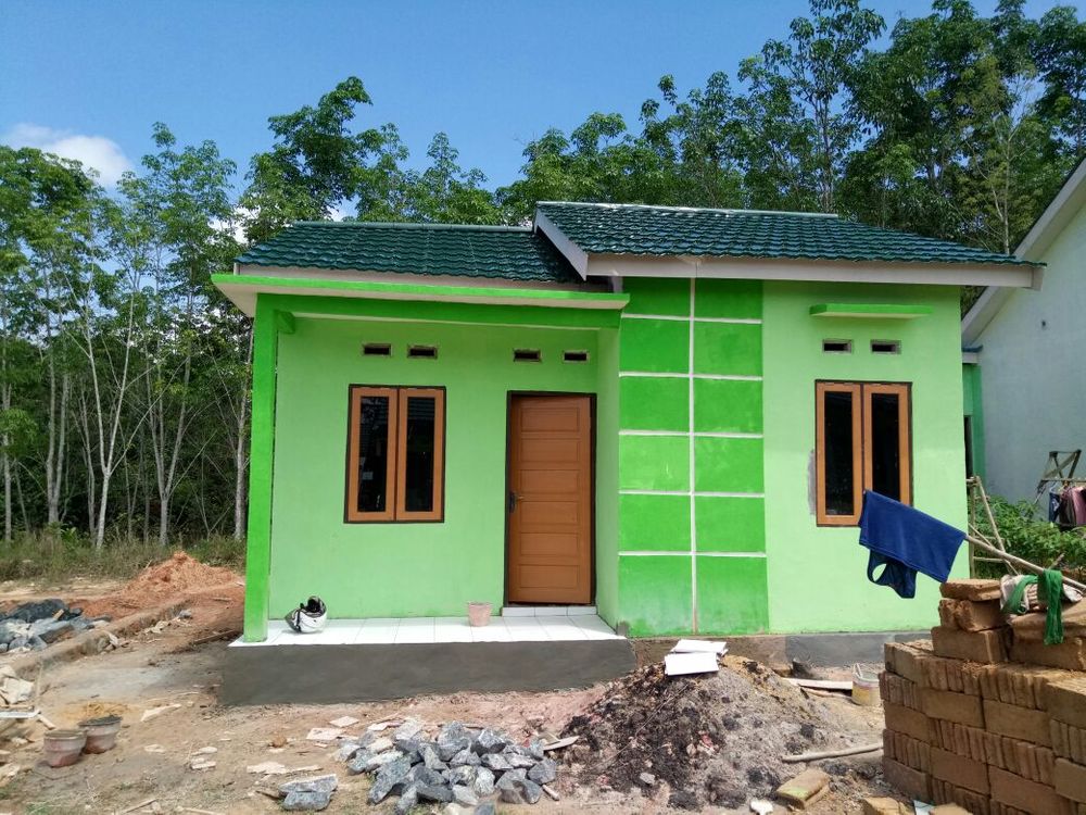 foto tampak rumah tipe 36/160 perumahan Green Sawit Asri